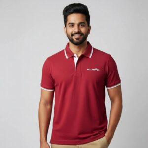 Maroon Classic Contrast Collar