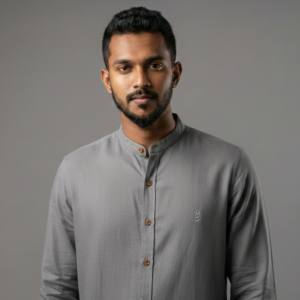 Linen Chinese Collar Shirt