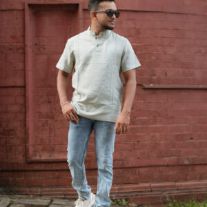 Chinese collar T Shirt (Green)