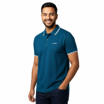 Peacock Blue Classic Contrast Collar