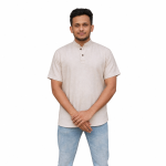 Chinese collar T Shirt (Brown)